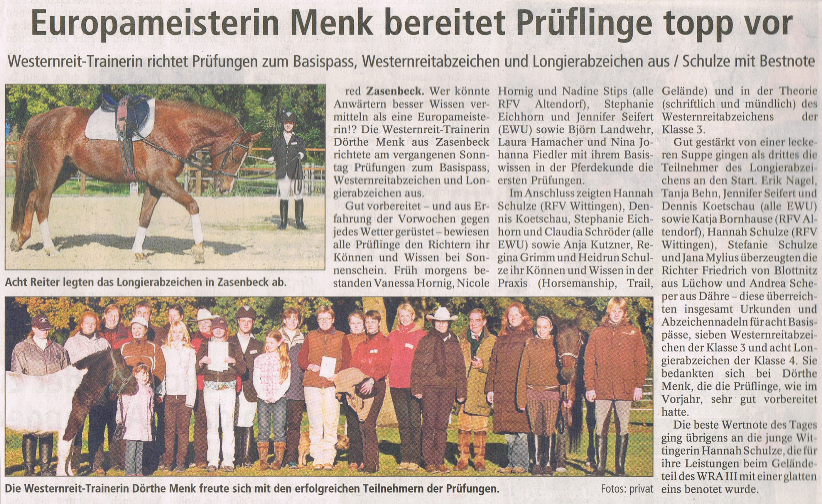 Anzeige reitabzeichen 09